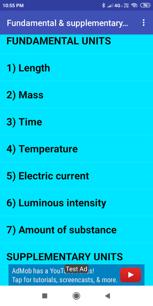 Physics Units - Image screenshot of android app