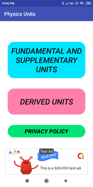 Physics Units - Image screenshot of android app