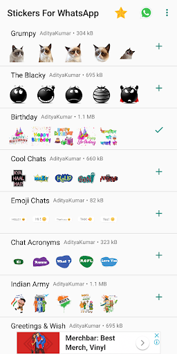 Stickers for WhatsApp WAStickerApps - Image screenshot of android app