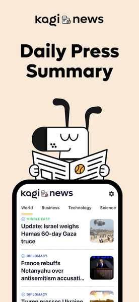 Kagi News - عکس برنامه موبایلی اندروید