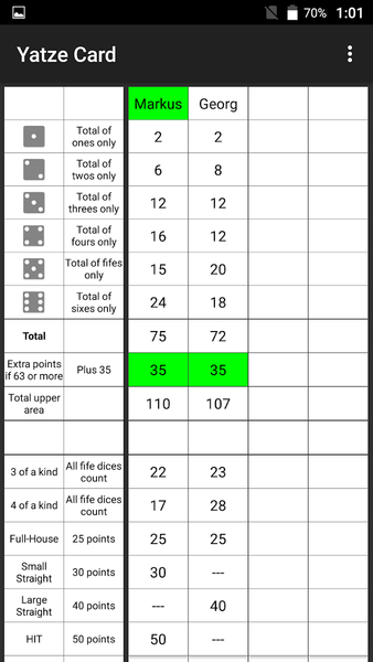 Dices - Roll the dice - عکس بازی موبایلی اندروید