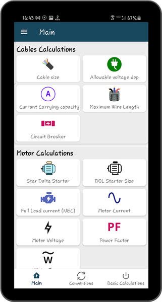 Electrical Calculation Toolbox - عکس برنامه موبایلی اندروید