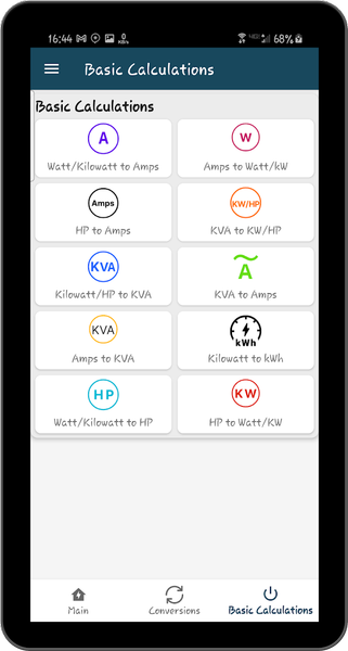Electrical Calculation Toolbox - عکس برنامه موبایلی اندروید