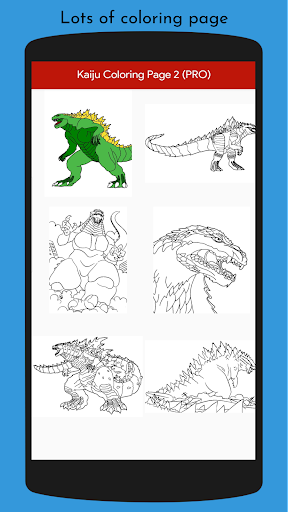Monster Kaiju Coloring Book - Image screenshot of android app