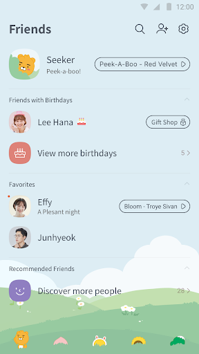 Hide and Seek-KakaoTalk Theme - Image screenshot of android app