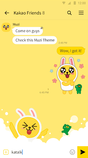 Muzi - KakaoTalk Theme - Image screenshot of android app