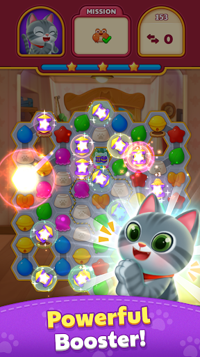 Kitten Pop : cat fish puzzle - Image screenshot of android app