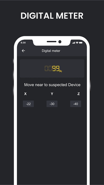 EMF - Magnetic Field Detector - عکس برنامه موبایلی اندروید
