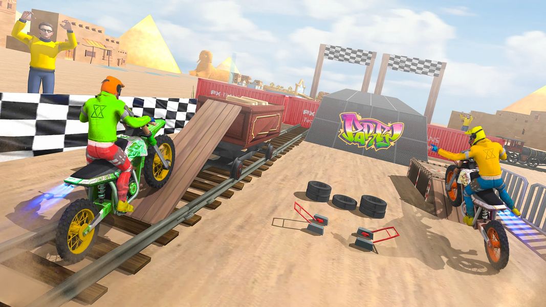 US Bike Stunt Bike Racing Game - عکس بازی موبایلی اندروید