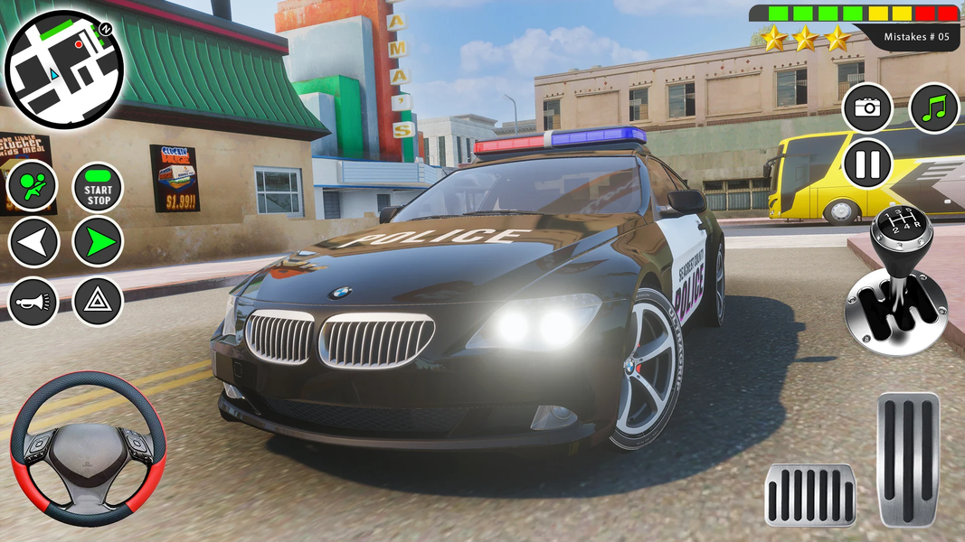 Super Police Car Parking 3D - Gameplay image of android game