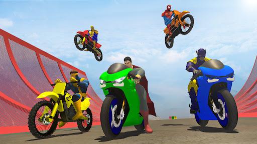 Superhero Bike Stunt Racing ۳D - عکس برنامه موبایلی اندروید