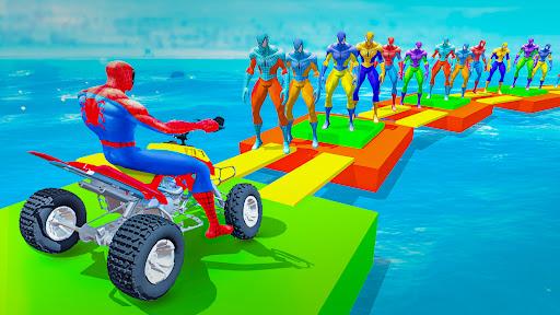 Superhero Bike Stunt Racing ۳D - عکس برنامه موبایلی اندروید