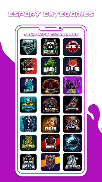 Logo Esport Maker - Create Gaming Logo Maker - Image screenshot of android app