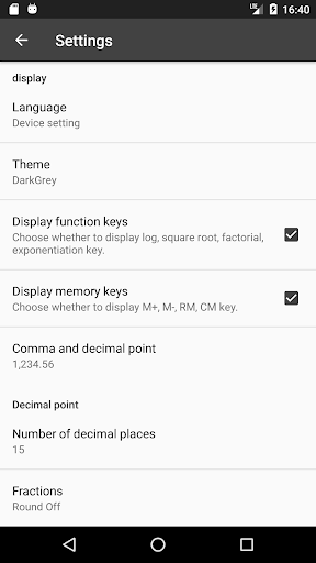 Calculator with many digit - Image screenshot of android app