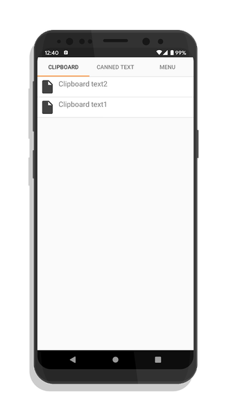 Clipboard / Canned text List - Image screenshot of android app