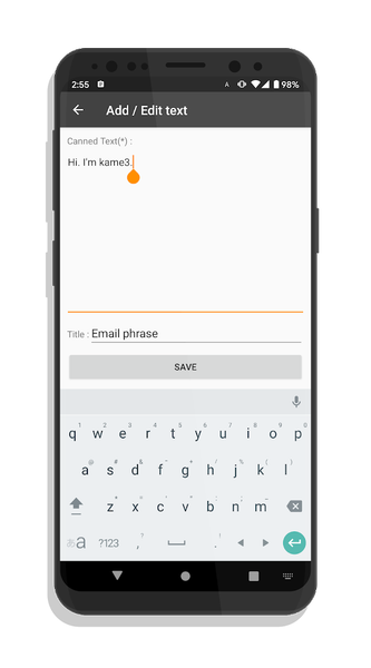 Clipboard / Canned text List - عکس برنامه موبایلی اندروید
