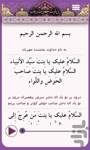 ziarat hazrat zeynab - Image screenshot of android app