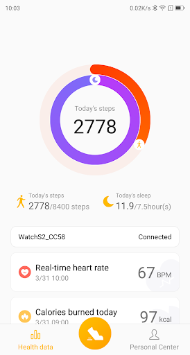 Smart Watch S2/C2 - Image screenshot of android app