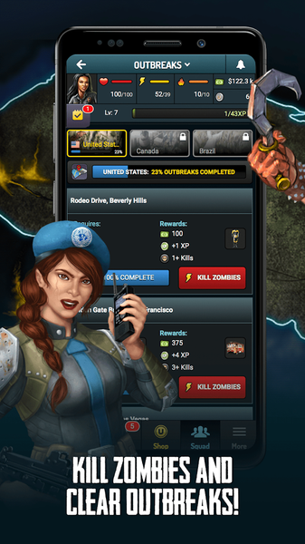Zombie Slayer: Apocalypse Game - Gameplay image of android game