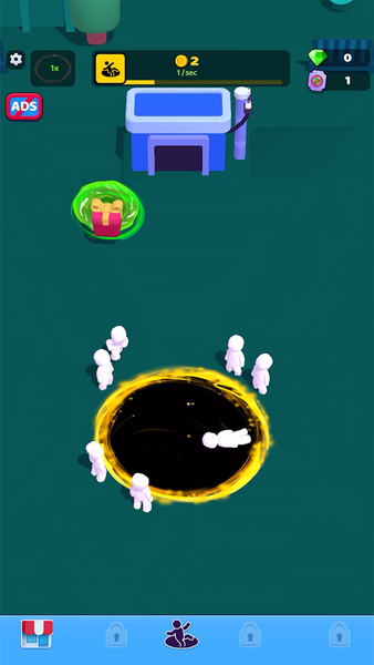 Crowd eater: Idle black hole - Gameplay image of android game