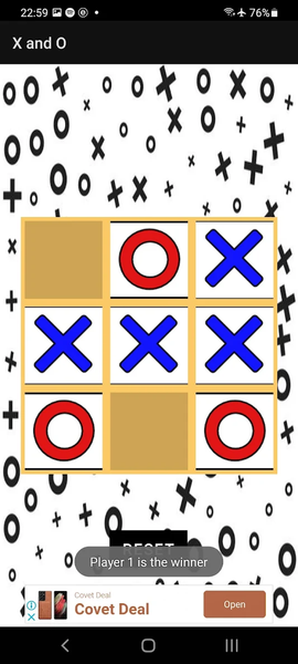 X and O - عکس بازی موبایلی اندروید