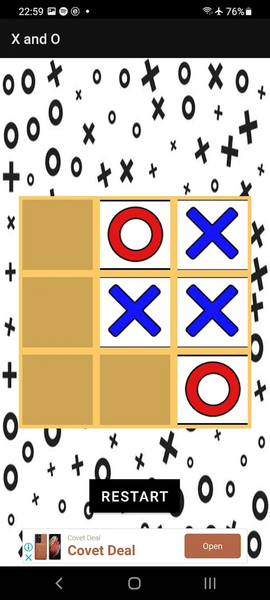 X and O - Gameplay image of android game