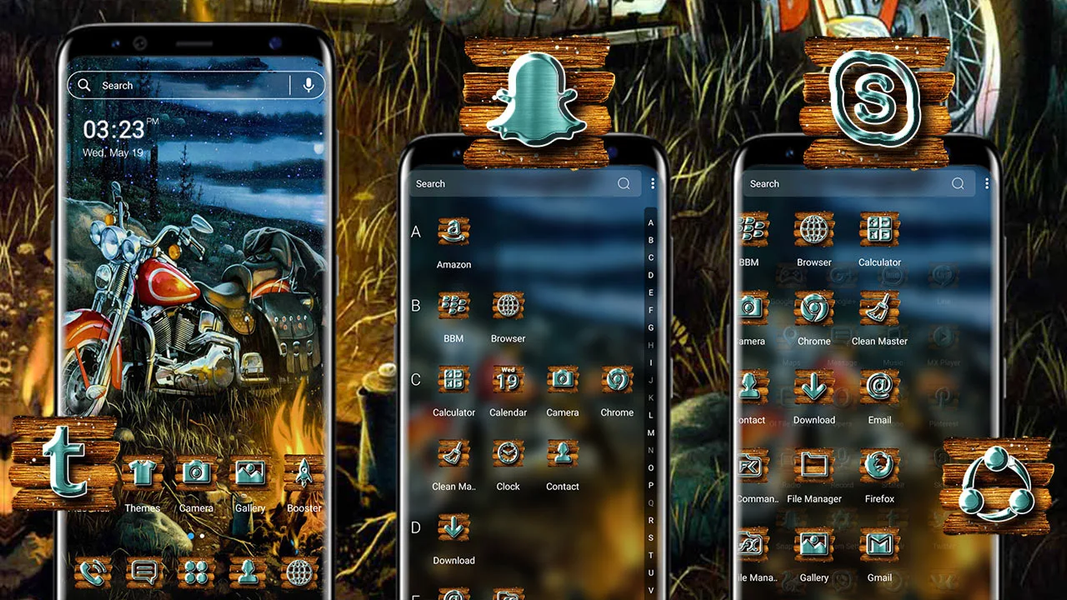 Bike Nightout Launcher Theme - Image screenshot of android app