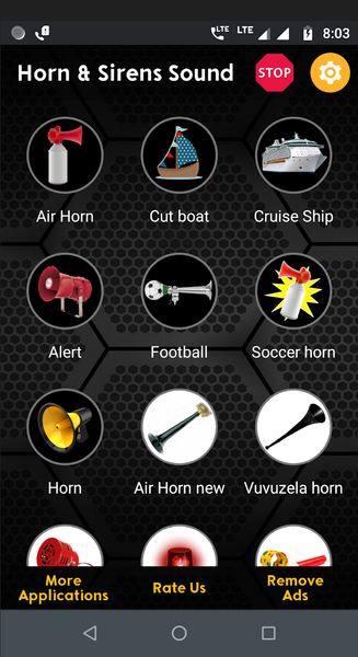 Air Horn Sound - Siren Sounds - Image screenshot of android app