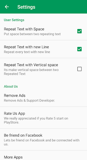 Text Repeater: Repeat Text ۱۰K - عکس برنامه موبایلی اندروید