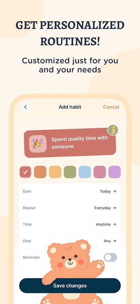 TeddyCare: Daily Routine Plan - Image screenshot of android app