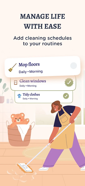 TeddyCare: Daily Routine Plan - عکس برنامه موبایلی اندروید