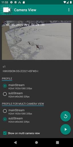 IP Camera Viewer - عکس برنامه موبایلی اندروید