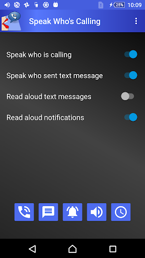Speak Who is Calling - Image screenshot of android app