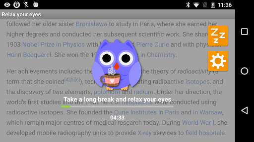 Eye Protection - عکس برنامه موبایلی اندروید
