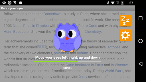 Eye Protection - عکس برنامه موبایلی اندروید