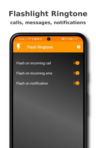 Flashlight Ringtone - Image screenshot of android app