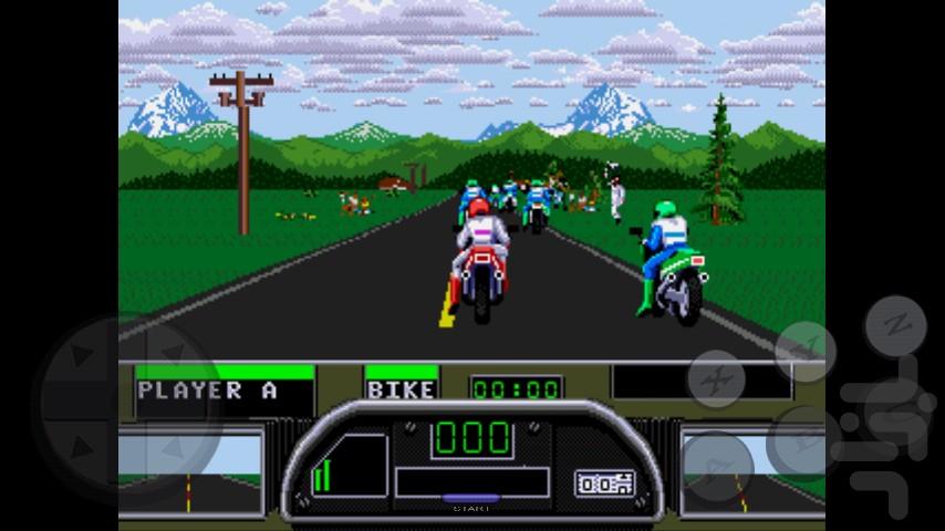 بازی موتور رود راش ROAD RASH 2 - Gameplay image of android game