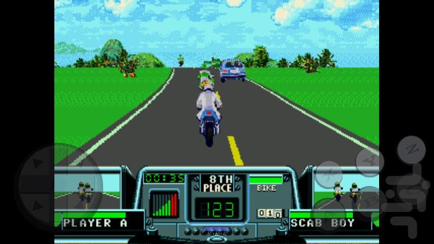 Road Rash 3 - Gameplay image of android game