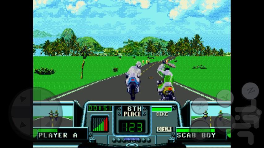 Road Rash 3 - Gameplay image of android game