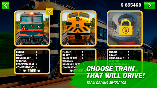 Train driving simulator - Gameplay image of android game