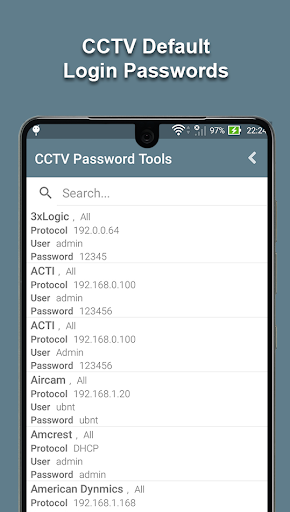 CCTV Password Tools - عکس برنامه موبایلی اندروید