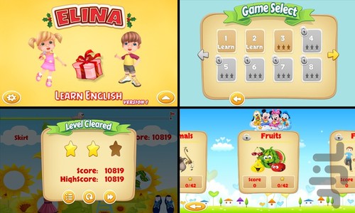 Elina Learn English - Gameplay image of android game