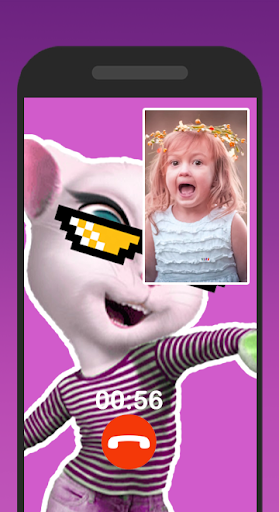 Video Call From Angela’s Chat Simulator Talk Fake - Image screenshot of android app