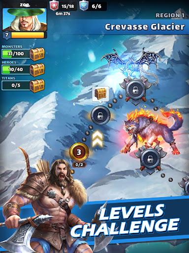 MythWars & Puzzles: RPG Match3 - Gameplay image of android game
