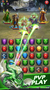 MythWars & Puzzles: RPG Match3 - Gameplay image of android game