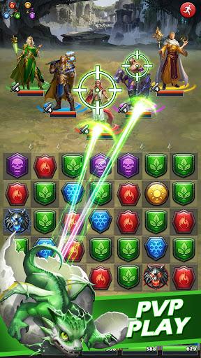 MythWars & Puzzles: RPG Match3 - Gameplay image of android game