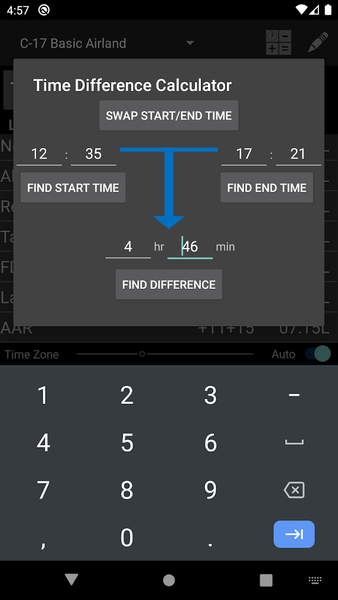 Duty Day Calculator - Image screenshot of android app
