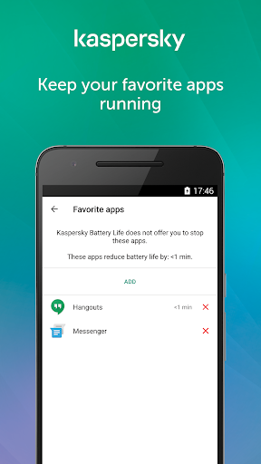 Kaspersky Battery Life: Saver & Booster - عکس برنامه موبایلی اندروید