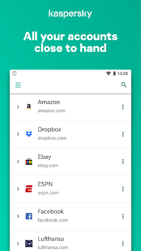 Kaspersky Password Manager - Image screenshot of android app