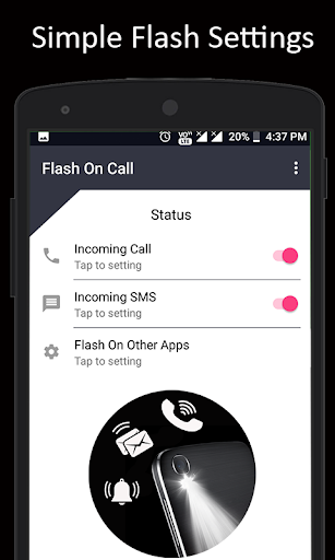 Flash On Call - Image screenshot of android app